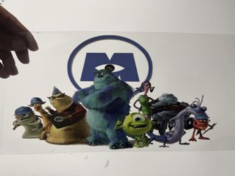 Monsters Inc Mike Sully Randall UV Sticker