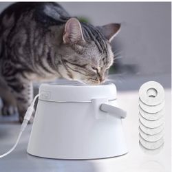 Hand-held Cat Water Fountain with Stainless Steel Liner