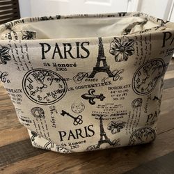 Canvas Fabric Basket Bin Laundry Storage Organizer Container 