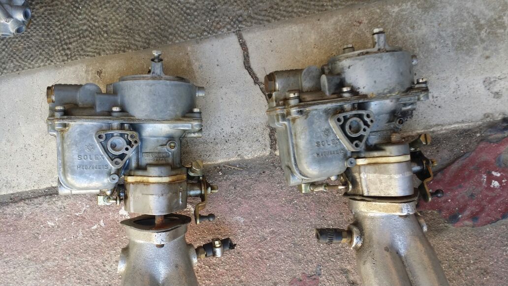 V W Solex/kadron 40/44 EIS carbs complete set