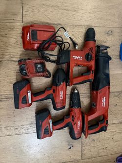 Hilti 18V Cordless Tool Set with Chargers
