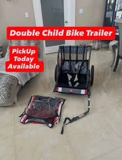 Allen Sport Deluxe Steel Double Child Bike Trailer (1 Available)
