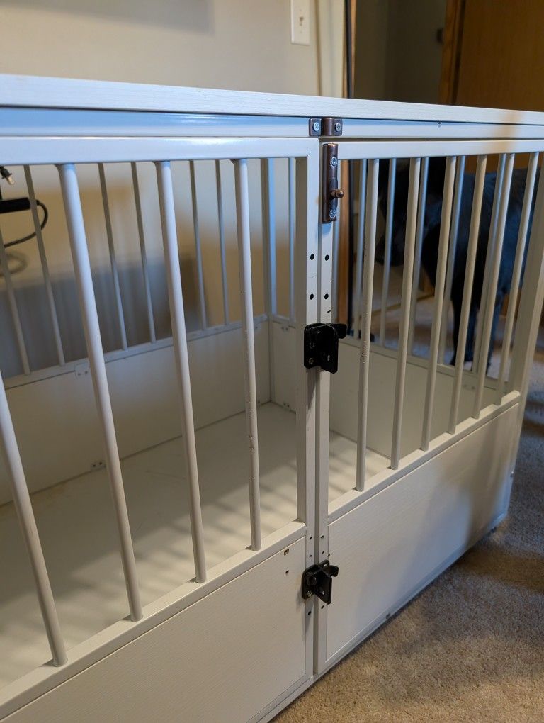 White Large Dog Crate