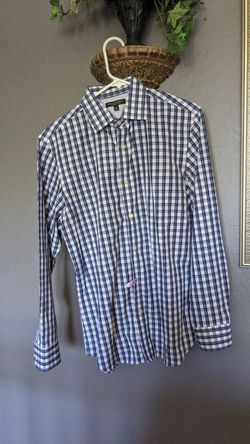 Banana Republic Medium Men's Dress Shirt Non Iron Slim Fit