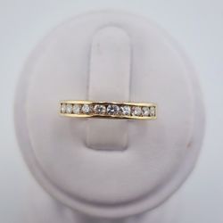 14k gold diamond wedding band