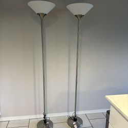 Silver Floor Lamps 