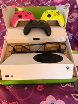 Xbox Series S Console with 3 Controllers