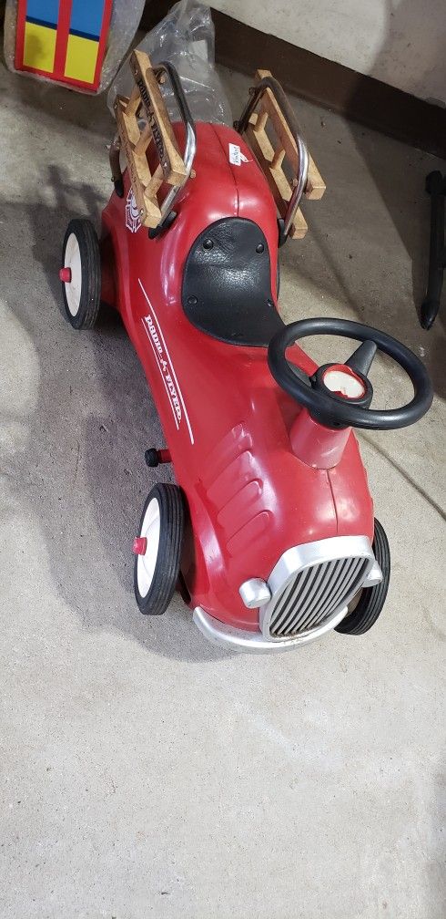 Vintage Riding Fire Engine