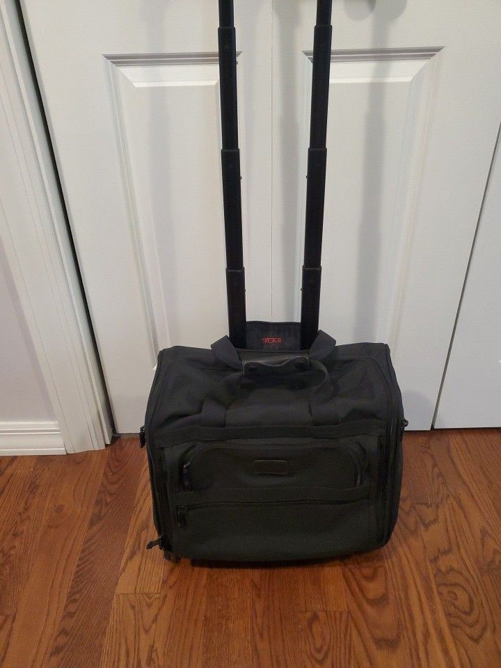 TUMI Alpha 2-Wheel Ballistic Nylon Rolling Laptop Briefcase Overnight Bag