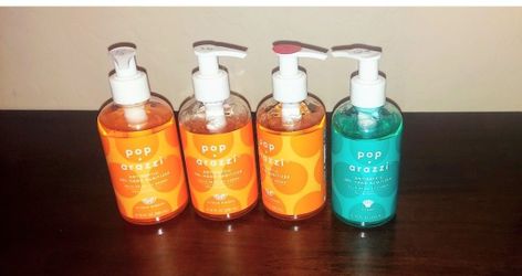 Pop Arazzi Antiseptic Gel Hand Sanitizer 4-Pack