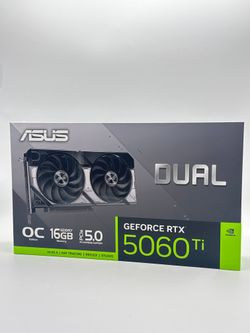 ASUS Dual GeForce RTX 5060 Ti 16GB GDDR7 OC Edition Graphics Card NVIDIA PCI 5.0