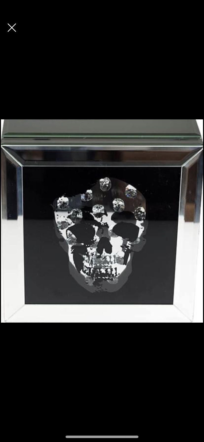 Mirrored skull Jewelry Box