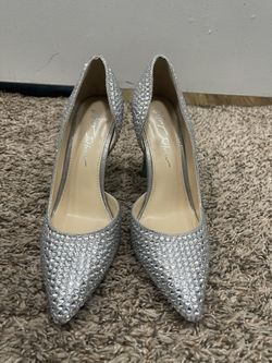 Betsey Johnson Rhinestone Heels (Size 8-NEW)