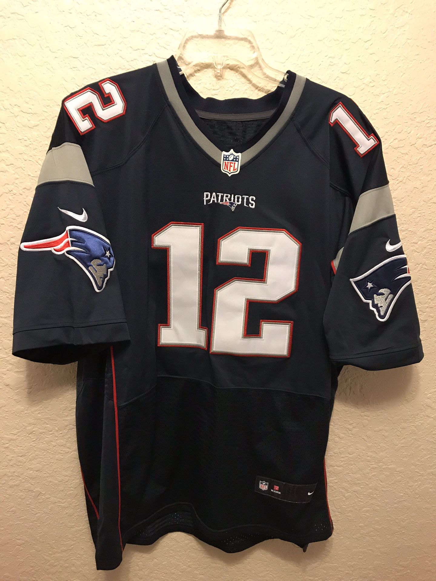 Tom Brady New England Patriots Nike On Field Authentic Stitched Jersey. Size 56
