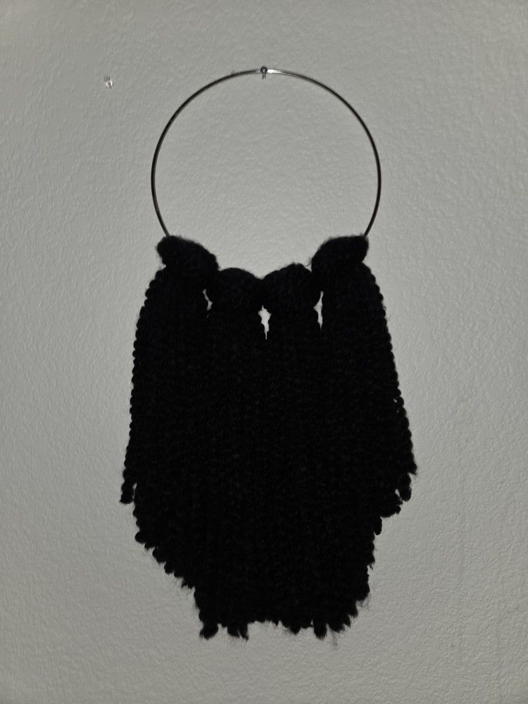 Black Macrame Wall Hanging