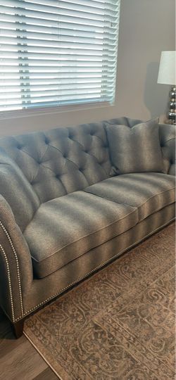 Ethan Allen couch/ shark skin look