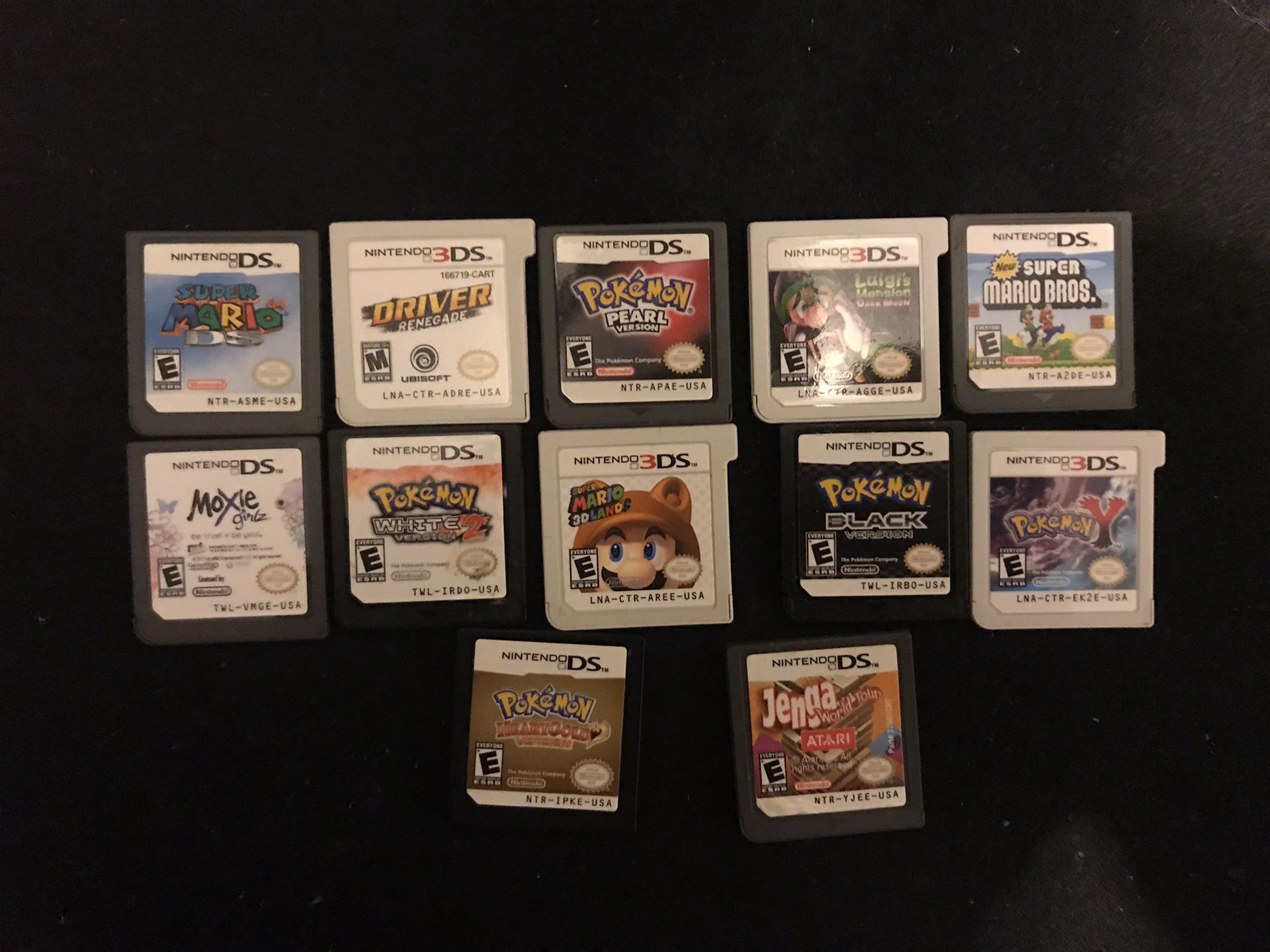 DS and 3DS games