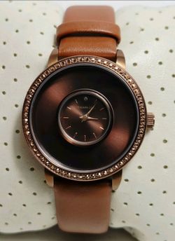 Origami Owl Chocolate Signature Living Locket Watch with Brown Band