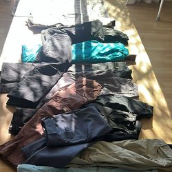 Snow pants galore :)