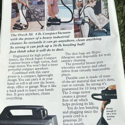 ORECK XL Compact Vacuum