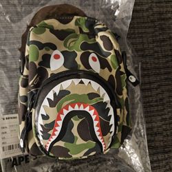 Bape Shark Abc Green Bag Nwt