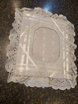 lace fabric photo frame
