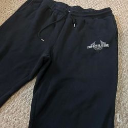 New women's True Religion Black Sweatpants Size Large