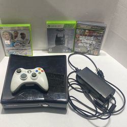 Xbox 360 With Three Games 