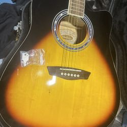 6 String Washburn Acoustic/Electric w/ Built In Tuner