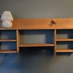 Large Solid Wooden Shelf
