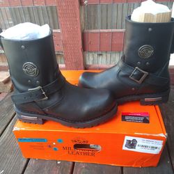 Milwaukee Leather MBM9040W Men's size 9 Classic Engineer Motorcycle