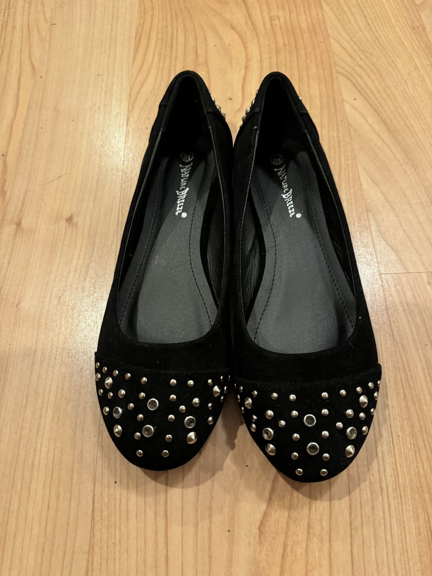 Women’s Studded Ballet Flats - Size 8.5