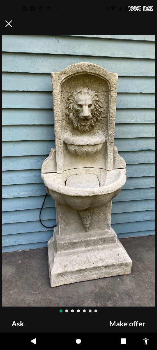 Beautiful Big Fountain / Pending Till Wed At 5pm