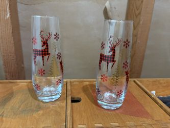 Two Christmas Glasses 