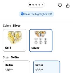 6 Pcs Disco Vase, Silver Mirror Ball Disco Ball Planter 5" X 6" Glass Silver Candle Holder White Vases for Centerpieces Table Decorations