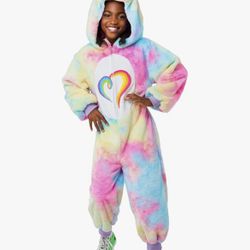 Care Bears Rubies Togetherness Bear Girls (size Small) Zip-up Costume—-NEW!!!