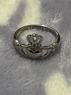 Sterling Silver Claddagh Promise Ring love loyalty Friendship