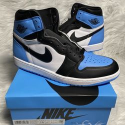 New Jordan 1 high og UNC Toe Men Size 10.5 