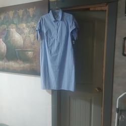 Blue Dress Lightweight With Pockets