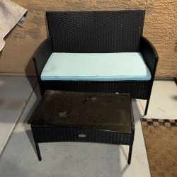 Wicker Patio Furniture 4 Pieces