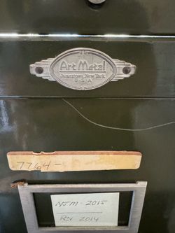 3 metal file cabinets