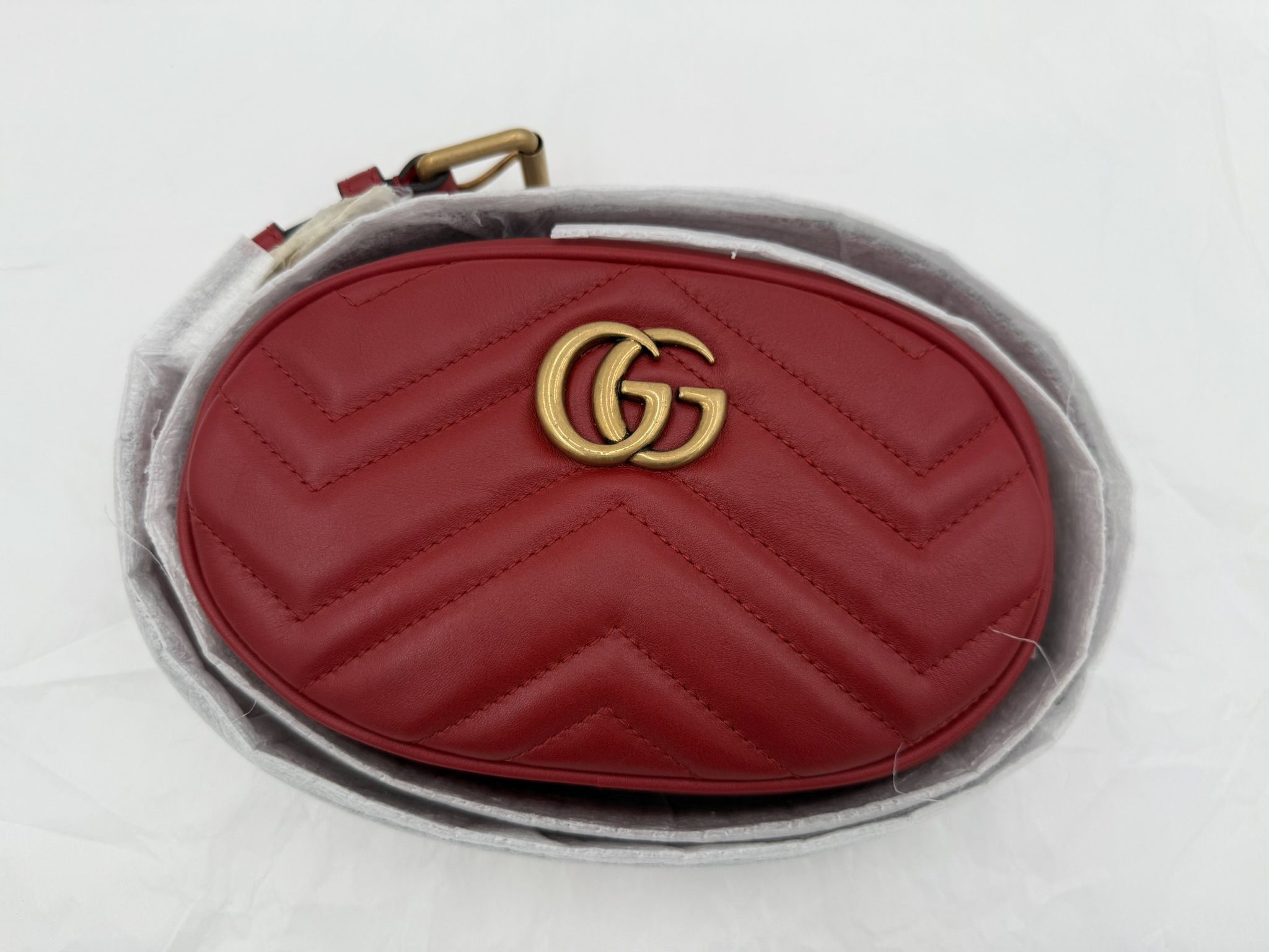 Authentic GUCCI GG MARMONT Waist bag