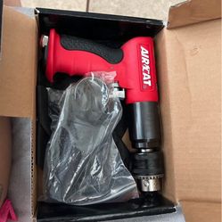AIRCAT Pneumatic Tools 4450: 1/2-Inch Reversible Composite Drill Air Tool, Side Handle, 400 RPM, 60 HP Motor ARIAT.