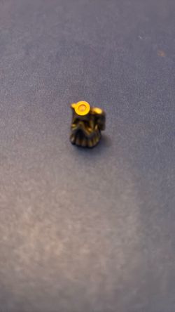 Small Metal Bevel Gear with Yellow Insert