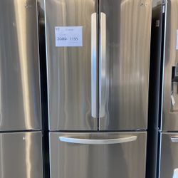 33 in. 25 cu. ft. 3-Door French Door Refrigerator in PrintProof Stainless Steel
