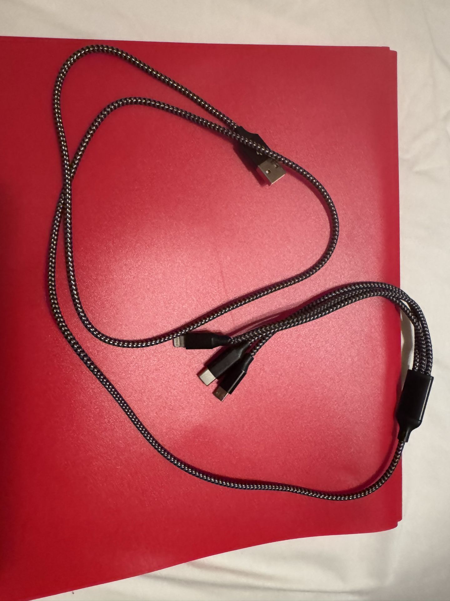 3-in-1 Universal Charging Cable Metro Black