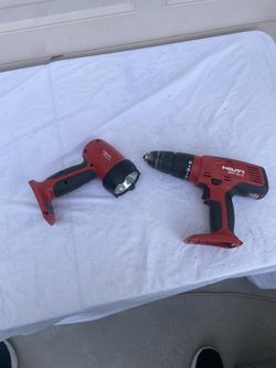 Hilti Drill and flashlight