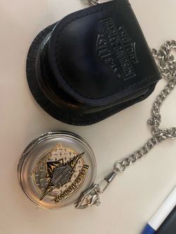 Harley Davidson Pocket Watch w/case (Franklin Mint edition)