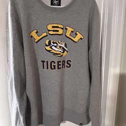 LSU Tigers '47 Crewneck Sweatshirt Men's XL Gray Pullover NCAA