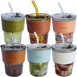Giant Goods 13oz 6pk Multicolor Glass Tumblers